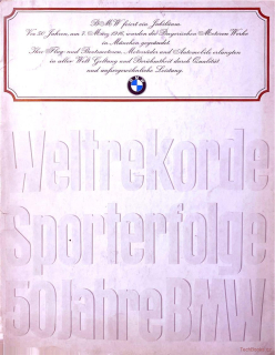 Weltrekorde - Sporterfolge - 50 Jahre BMW