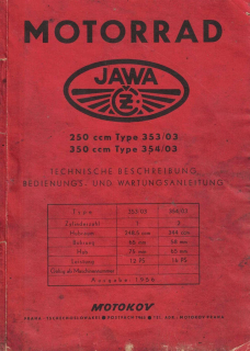 Jawa 250 & 350 "kývačka" 1956