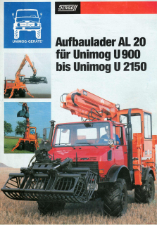 Unimog Aufbaulader Schaeff 1992 (Prospekt)