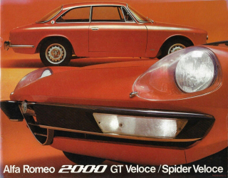 Alfa Romeo 2000 GT Veloce / Spider Veloce 1972 (Prospekt)