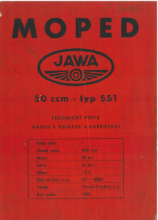 Moped Jawetta typ 551 - 50 ccm