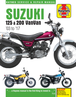 Suzuki RV125 / RV200 VanVan (03-16)