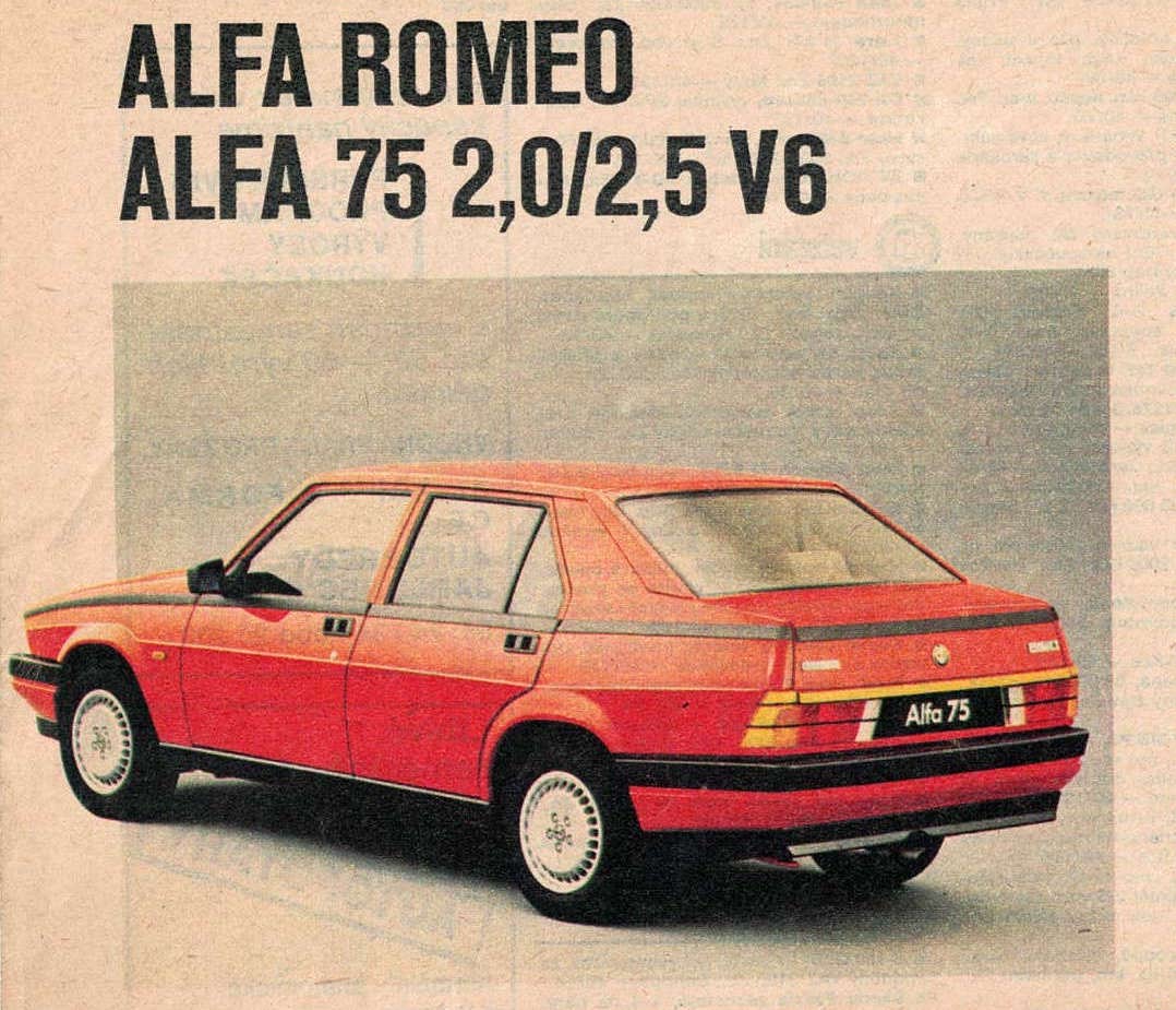 Alfa Romeo 75 2,0/2,6 V6 1985