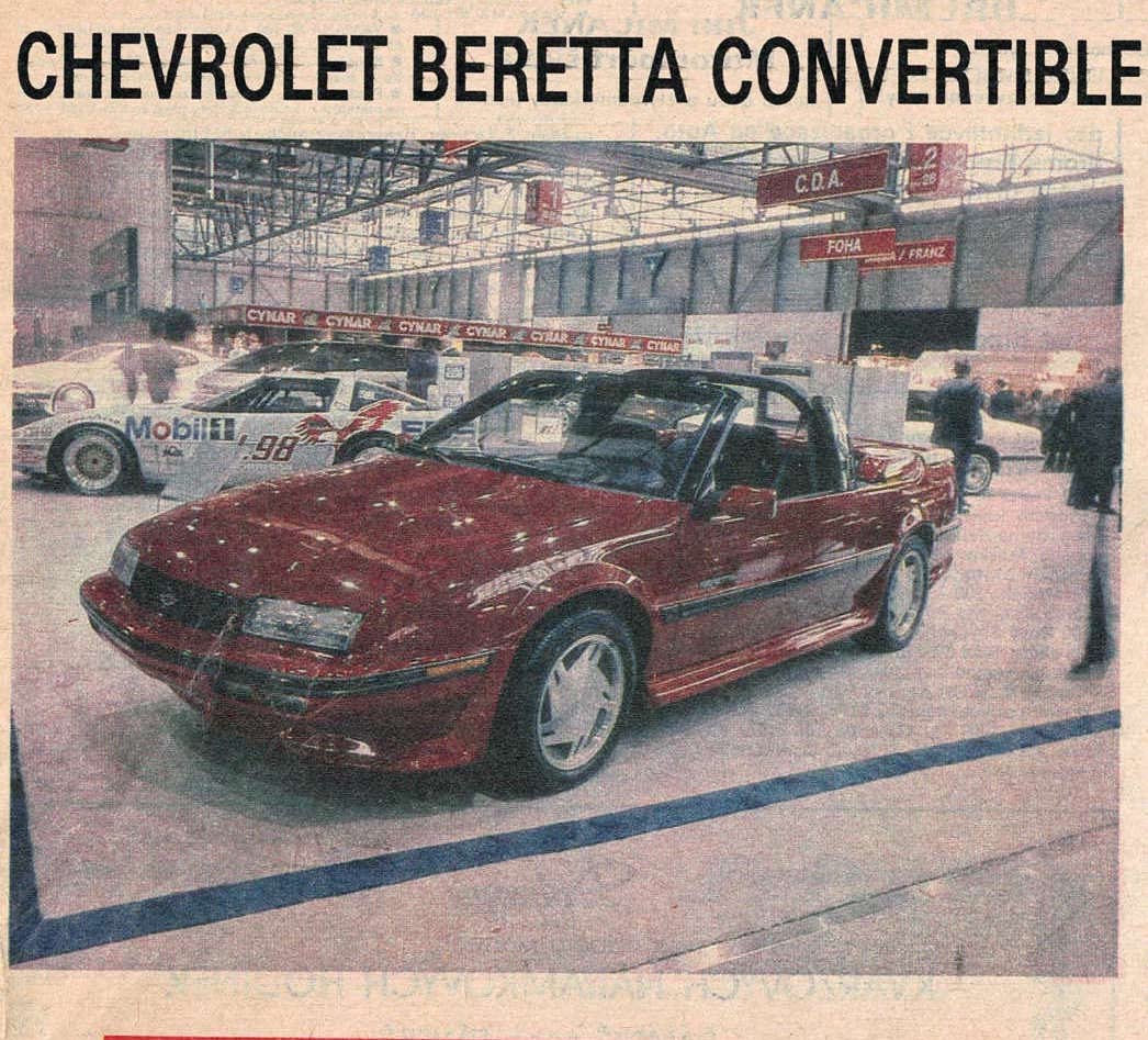 Chevrolet Beretta Convertible 1991
