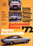 1972 - Katalog der Automobil Revue