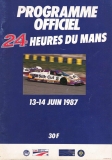 24 Heures du Mans 1987: Programme Officiel