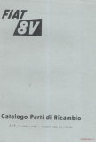 Fiat 8V - Catalogo parti di Ricambio (reprint)