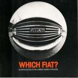 Which Fiat? An introduction to the current range of Fiat cars 1978 (Prospekt)
