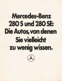 Mercedes-Benz W109 S80S & 280SE 1970 (Prospekt)