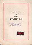 Citroen ID 1959 Road Test (Prospekt)