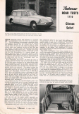 Citroen Safari 1960 Road Test (Prospekt)