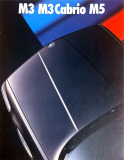 BMW M3 e30, M3 cabrio & M5 e34 1988 (Prospekt)