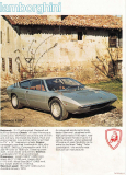 Lamborghini Urraco, Espada, Jarama, Countach 1972 (Prospekt)