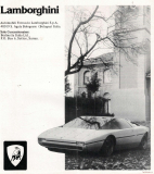 Lamborghini Espada, Urraco, Jarama, Countach 1974-75 (Prospekt)