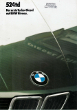 BMW 524td e28 1984 (Prospekt)