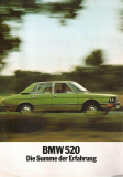 BMW 520, 520i e12 1972 (Prospekt)