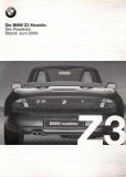 BMW Z3 Preisliste 2000 (Prospekt)