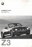 BMW Z3 Preisliste 1997 (Prospekt)