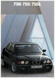 BMW 730i, 735i e32 1990 (Prospekt)