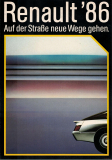 Renault 1986 (Prospekt/Brožura)