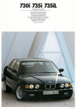 BMW 7er e32 Farben/Polster 1990 (Prospekt)