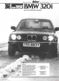 BMW 320i e30 Autocar Test 02/1983 (Prospekt)