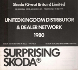 Škoda UK Distributor & Dealer Network 1980 (Fotografie)