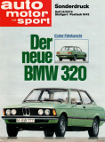 BMW 320 e21 AMS Sonderdruck 1975 (Prospekt)