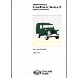Land Rover Series 2A Bonneted Control Parts Catalogue