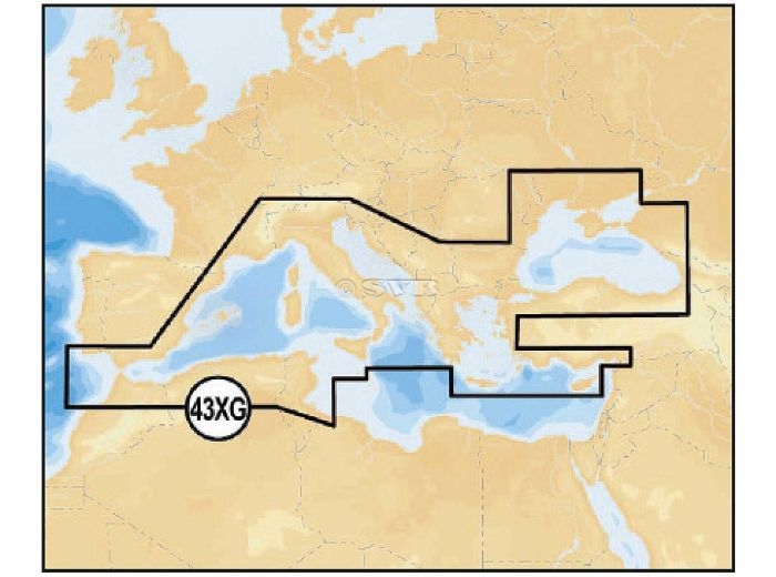Navionics: Středozemní a Černé moře (43XG) CF