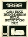 1992 Ford Car & Truck Engine/Emission Special Specifications Issue