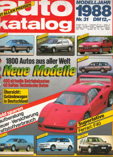 1988 - AMS Auto Katalog (německá verze)