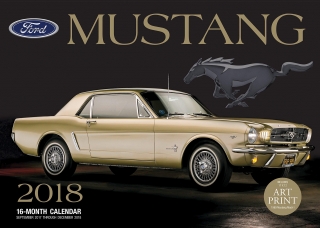 Ford Mustang Deluxe 2018 Kalendář 16 měsíců