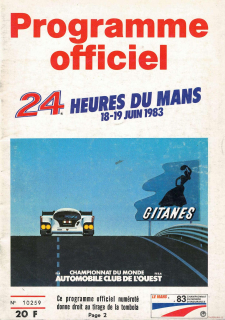 24 Heures du Mans 1983: Programme Officiel