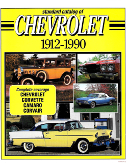 Standard Catalog of Chevrolet 1912-1990
