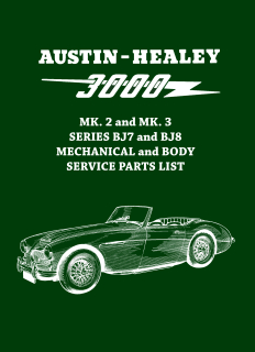 Austin-Healey 3000 Mk 2 & Mk 3 BJ7 & BJ8
