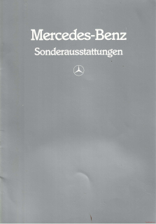 Mercedes-Benz Sonderausstattungen 1985 (Prospekt)