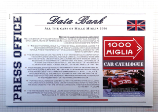 Mille Miglia 2006 - All the Cars - Data Bank (katalog), I