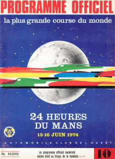 24 Heures du Mans 1974: Programme Officiel / Official Program
