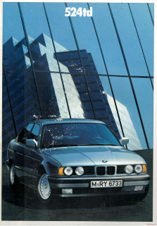 BMW 524td e34 1990 (Prospekt)