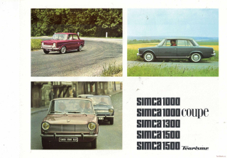 Simca 1000 / 1300 / 1500 1966 (Prospekt)