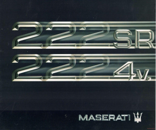 Maserati 222 SR/4v 1993 (Prospekt)