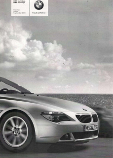 BMW 6er e63/e64 Coupé & Cabrio Preisliste 2005 (Prospekt)