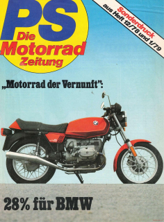BMW R45/R65 PS Motorrad Zeitung test 12/1978 (Prospekt)