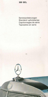 Mercedes-Benz W108/W109 300SEL Serienpolsterung 1966 (Prospekt)
