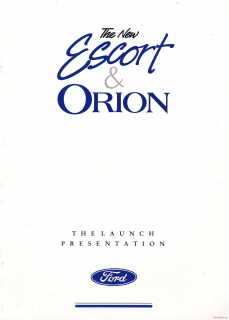 Ford Escort & Orion 1990 (Prospekt)