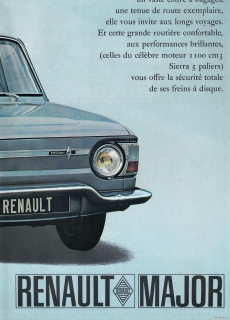Renault 10 Major 196x (Prospekt/Brožura)