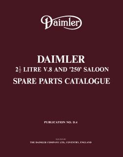 Daimler 2.5 V-8/250 Saloon