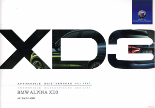 BMW Alpina XD3 & XD4 2018 (Prospekt)