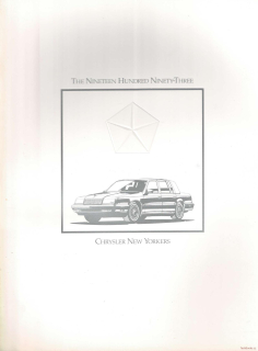 Chrysler New Yorker 1993 (Prospekt)